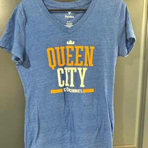 Fanatics FC Cincinnati Heather Blue Queen City Tee